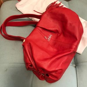 Christian Louboutin Orange Leather Satchel